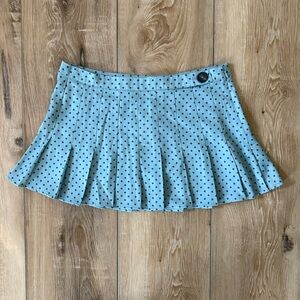 Urban Outfitters Kimchi Blue Kit Button Waist Pleated Mini Skirt